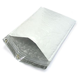 Poly Bubble Courier Bag Mailer Self Adhesive Size 4 White, 10 Pack 265mm x 375mm + 50mm Flap